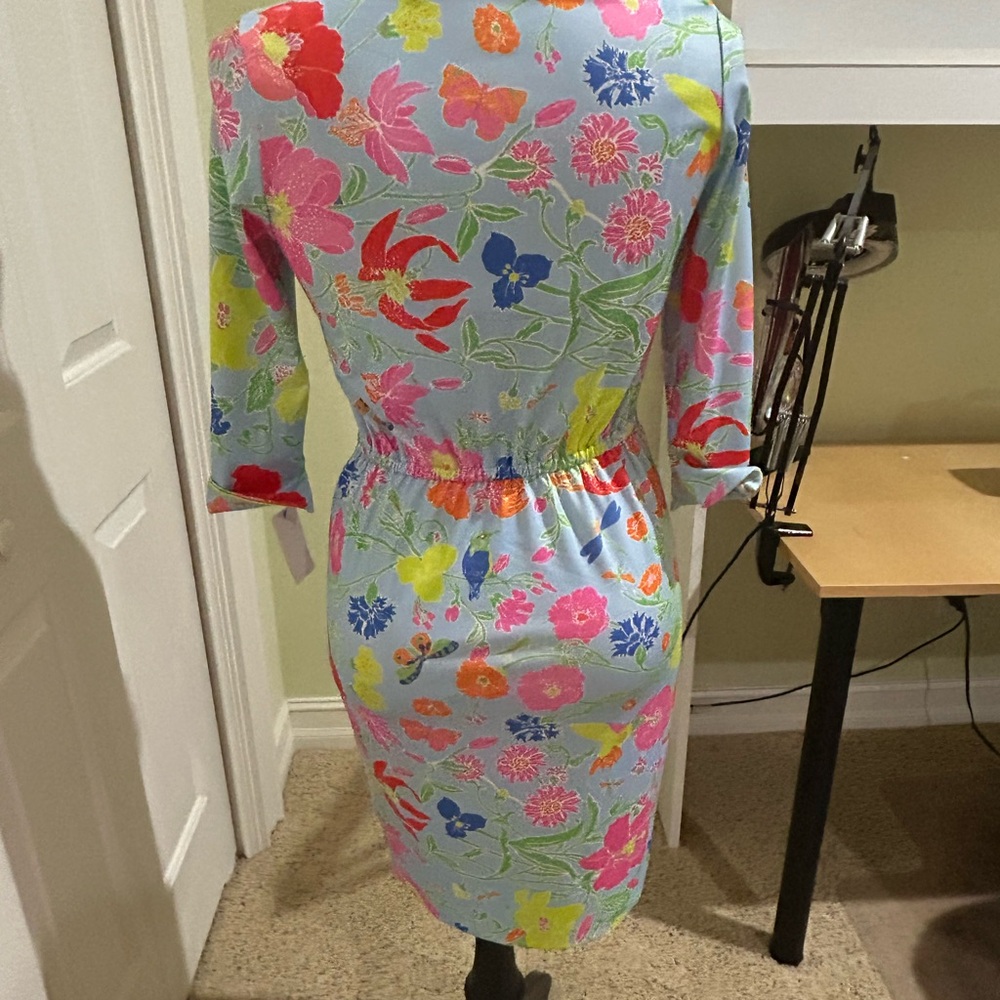 Gretchen Scott Designs Colorful Floral Midi Dress - Picture 3 of 3